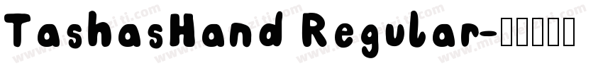 TashasHand Regular字体转换